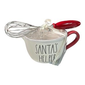 Rae Dunn "SANTA'S HELPER" & "JINGLE" Baking Set